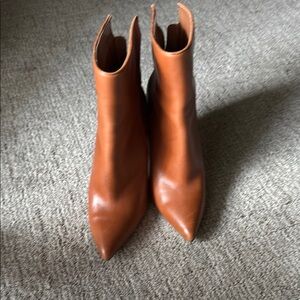 Steve Madden Tan Ankle Booties with Stiletto Heel